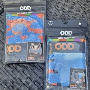 Naruto ODD Women's Boxer Briefs And Sports Bra. Size Xl